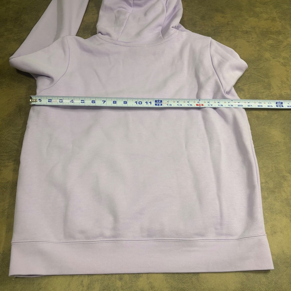 Nike Hoodie Womens Medium Purple Sportswear Club Fleece Pullover *FLAW* - Picture 6 of 9